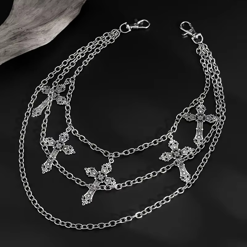Body Jewelry Online - Chaîne de pantalon punk en métal,