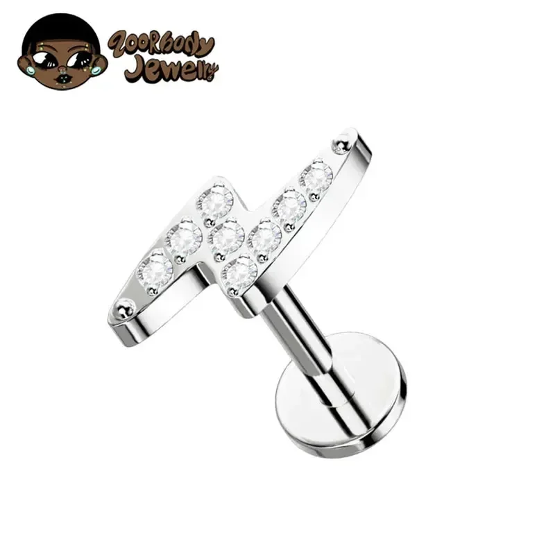 Zoor Body Jewelry - F136 titane foudre nez Piercing 16G