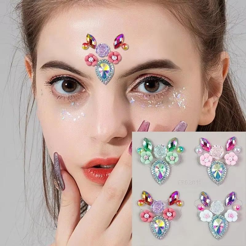 Body Jewelry Stickers - Autocollants 3D en strass pour les