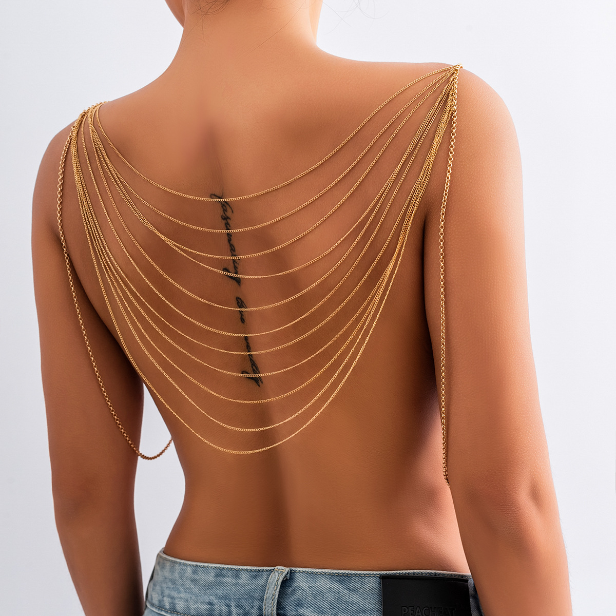 Body Jewelry Online - Chaîne de corps à pampilles multicouches