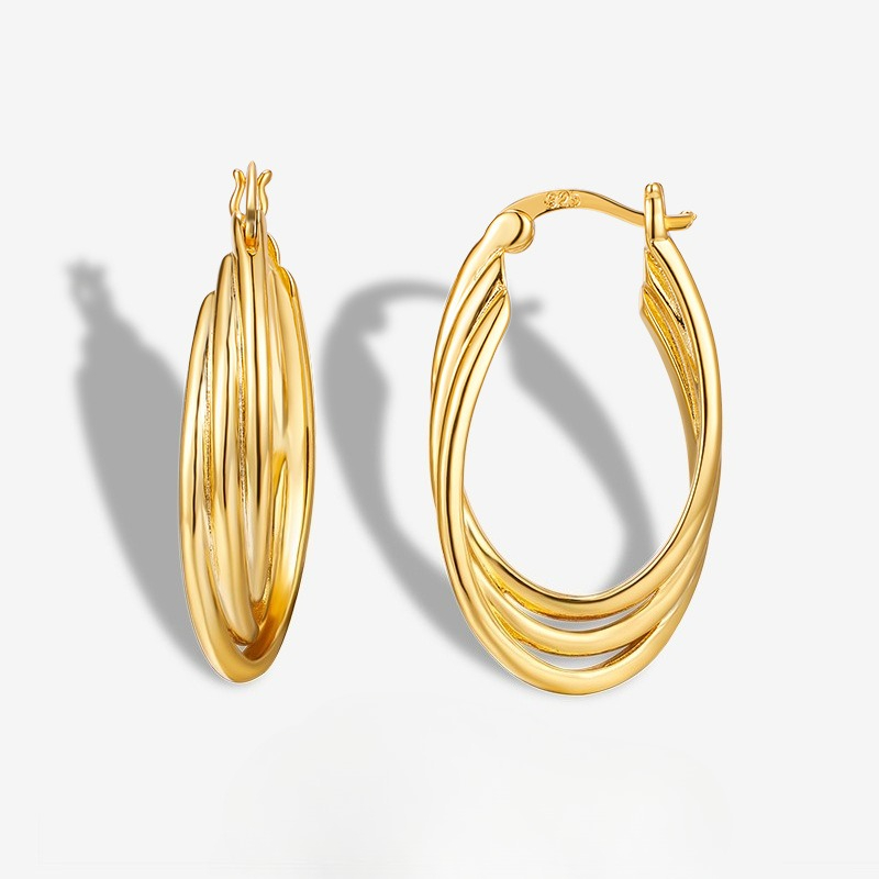 Body Jewelry High End - Nouvelles boucles d'oreilles en argent S925