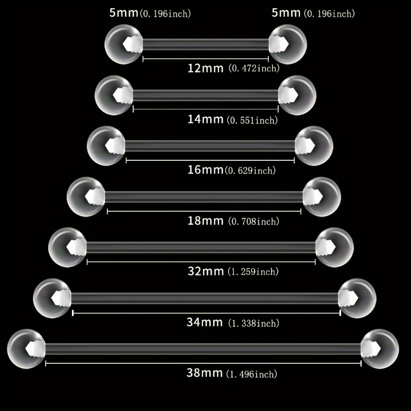 Body Jewelry In Store - JKC Store 10 pièces ensemble d'haltères