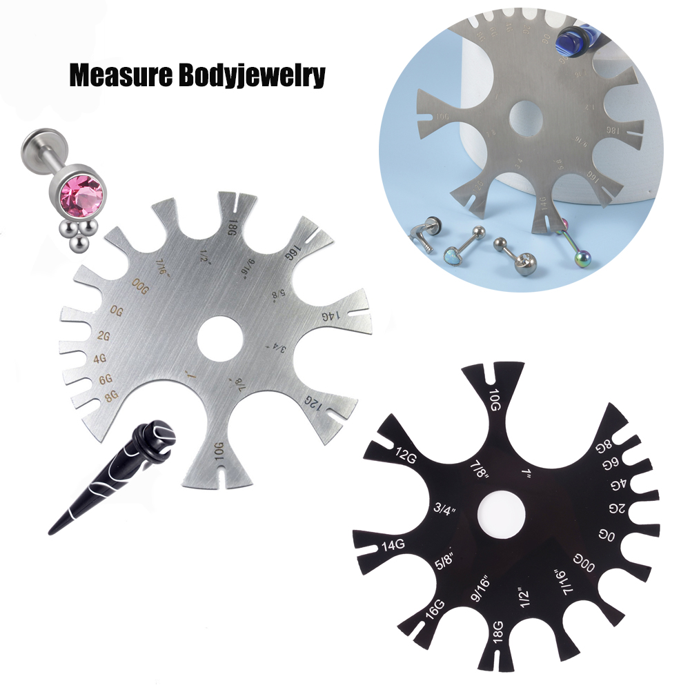 Body Jewelry Measurements - Outil de roue de jauge en