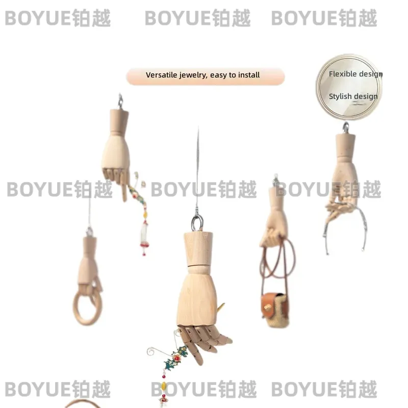 Body Jewelry In Store - Présentoir à bagues en bois massif
