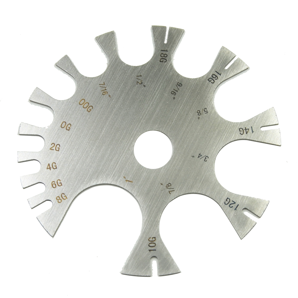 Jauge en acier inoxydable pour - Body Jewelry Measurements avis et prix