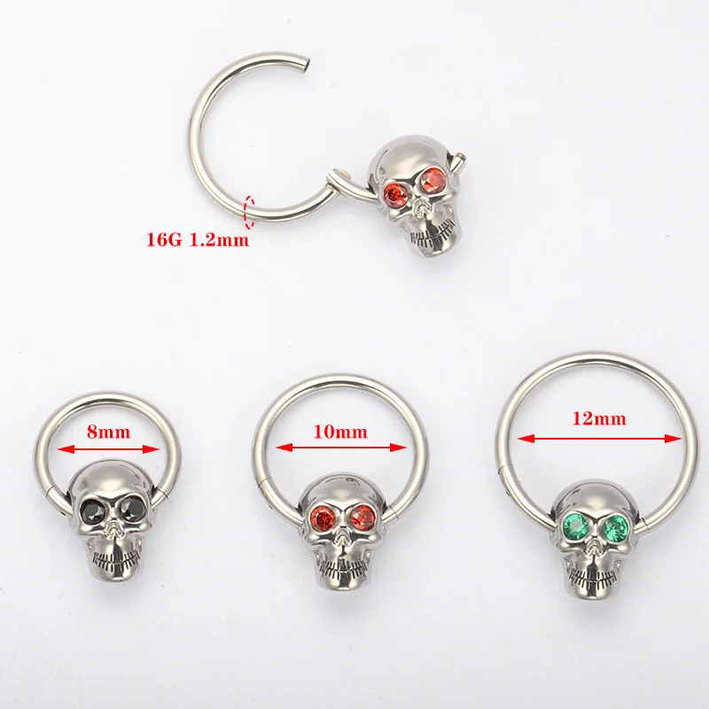 ZOOR F136 titane gothique crân - Zoor Body Jewelry avis et prix