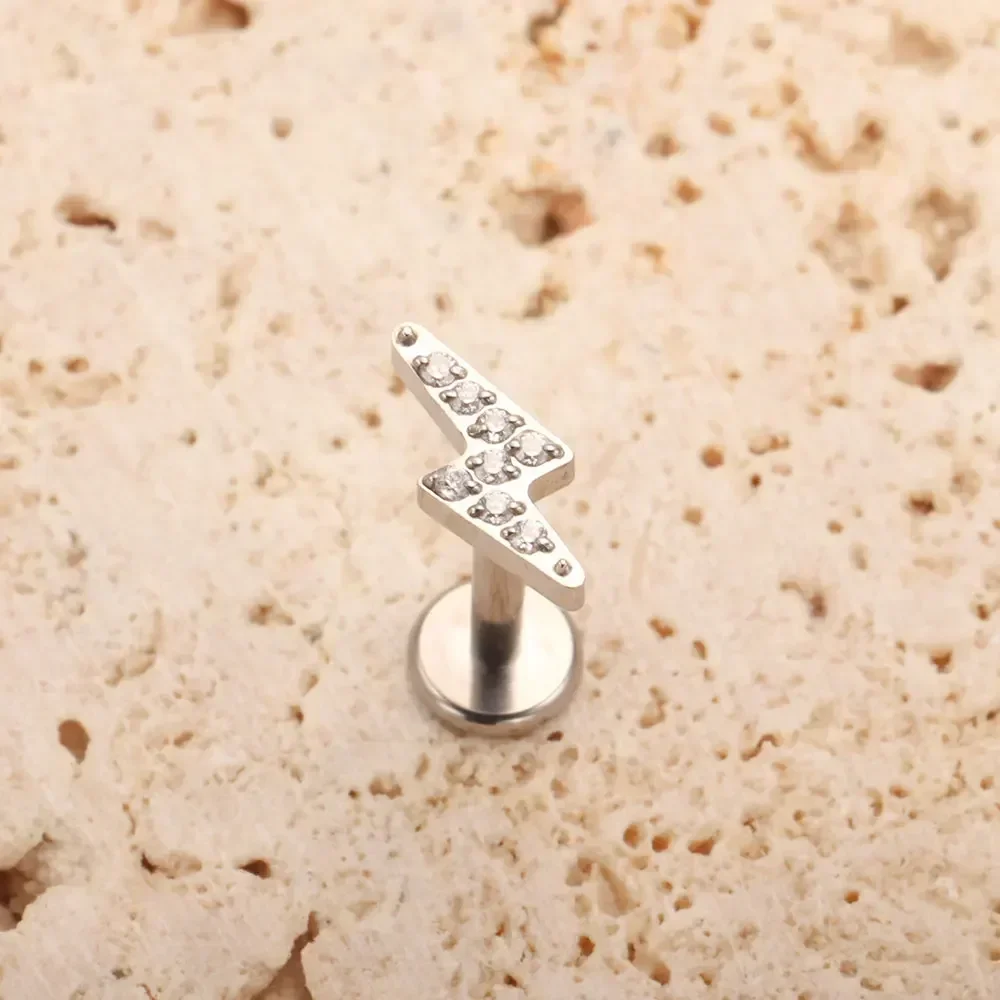 F136 titane foudre nez Piercin - Zoor Body Jewelry avis et prix