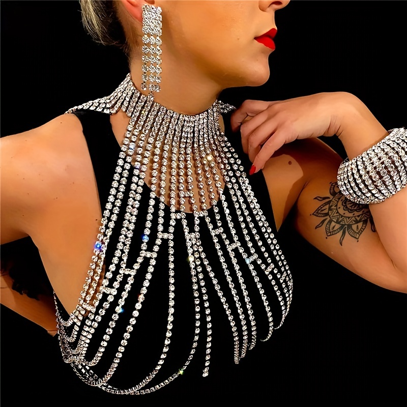 Chaîne de poitrine en cristal  - Body Jewelry High End avis et prix