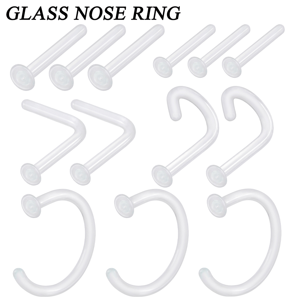 Goujon de nez en verre Transpa - Body Jewelry Storage avis et prix