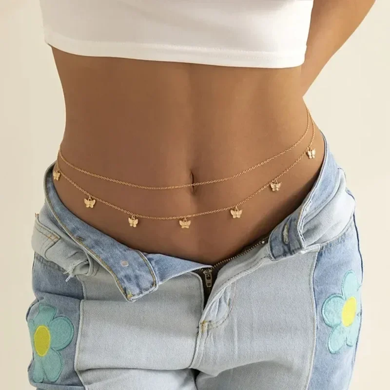 Chaîne papillon Double couche  - Body Jewelry Online avis et prix