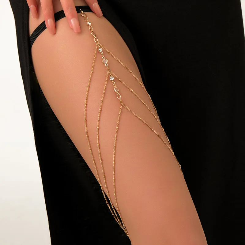 Chaîne de cuisse bohème d'été, - Body Jewelry Online avis et prix