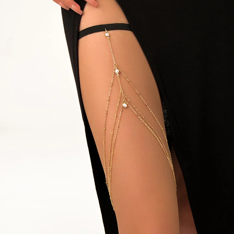 Chaîne de cuisse bohème d'été, - Body Jewelry Online avis et prix