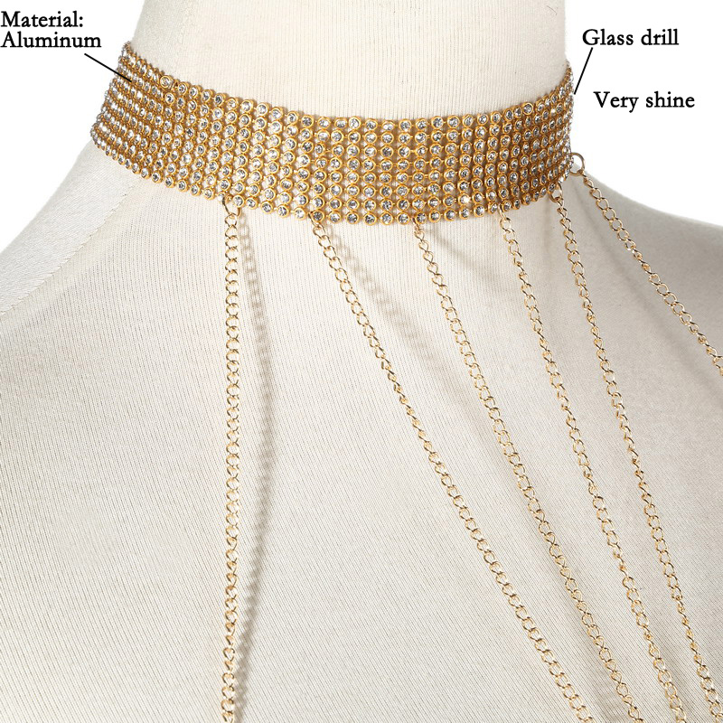 Chaîne de corps couleur or pou - Body Jewelry Online avis et prix