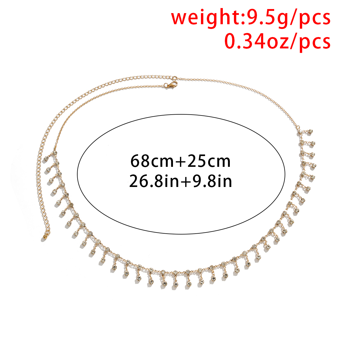 Ceinture de taille sexy avec p - Body Jewelry Online avis et prix