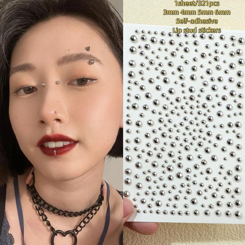 321 pièces Non Piercing lèvres - Body Jewelry Stickers avis et prix