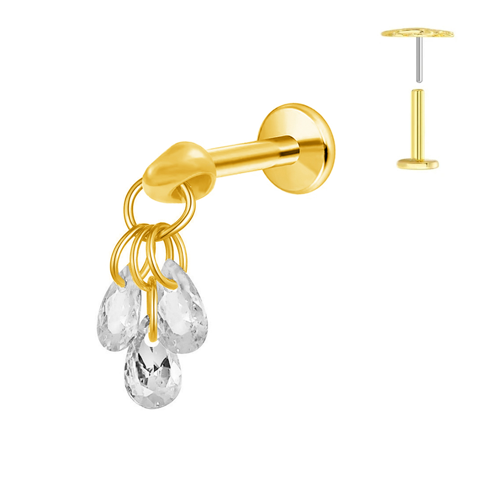 ASTM F136 G23 titane larme Zir - Zoor Body Jewelry avis et prix