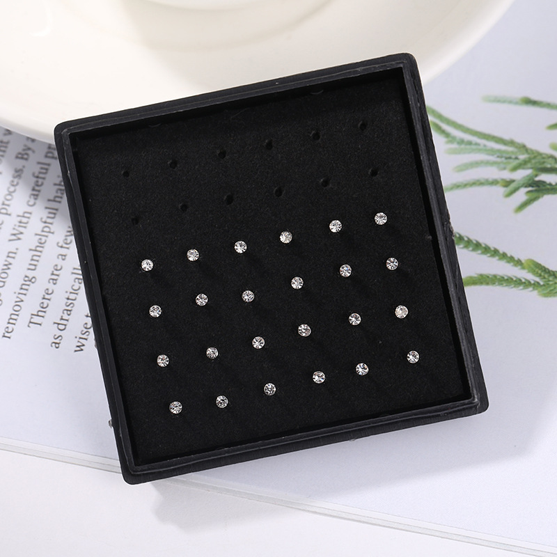 24 pièces/boîte cristal nez an - Body Jewelry Storage avis et prix