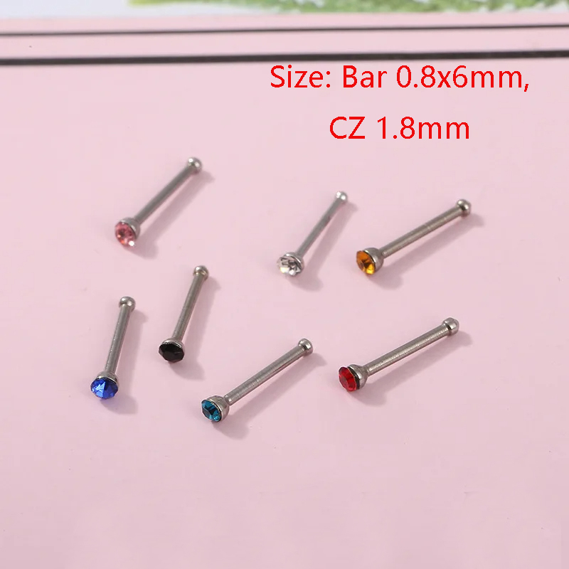 24 pièces/boîte cristal nez an - Body Jewelry Storage avis et prix