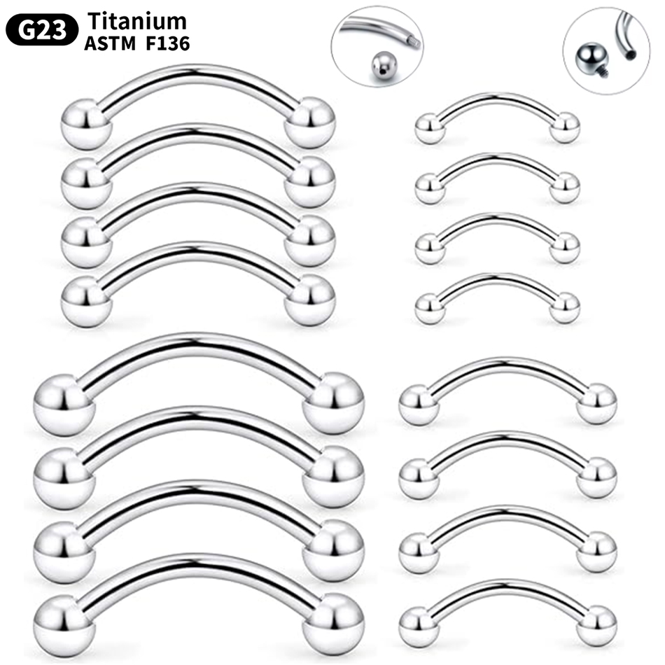 Piercing en titane incurvé, an - Zoor Body Jewelry avis et prix
