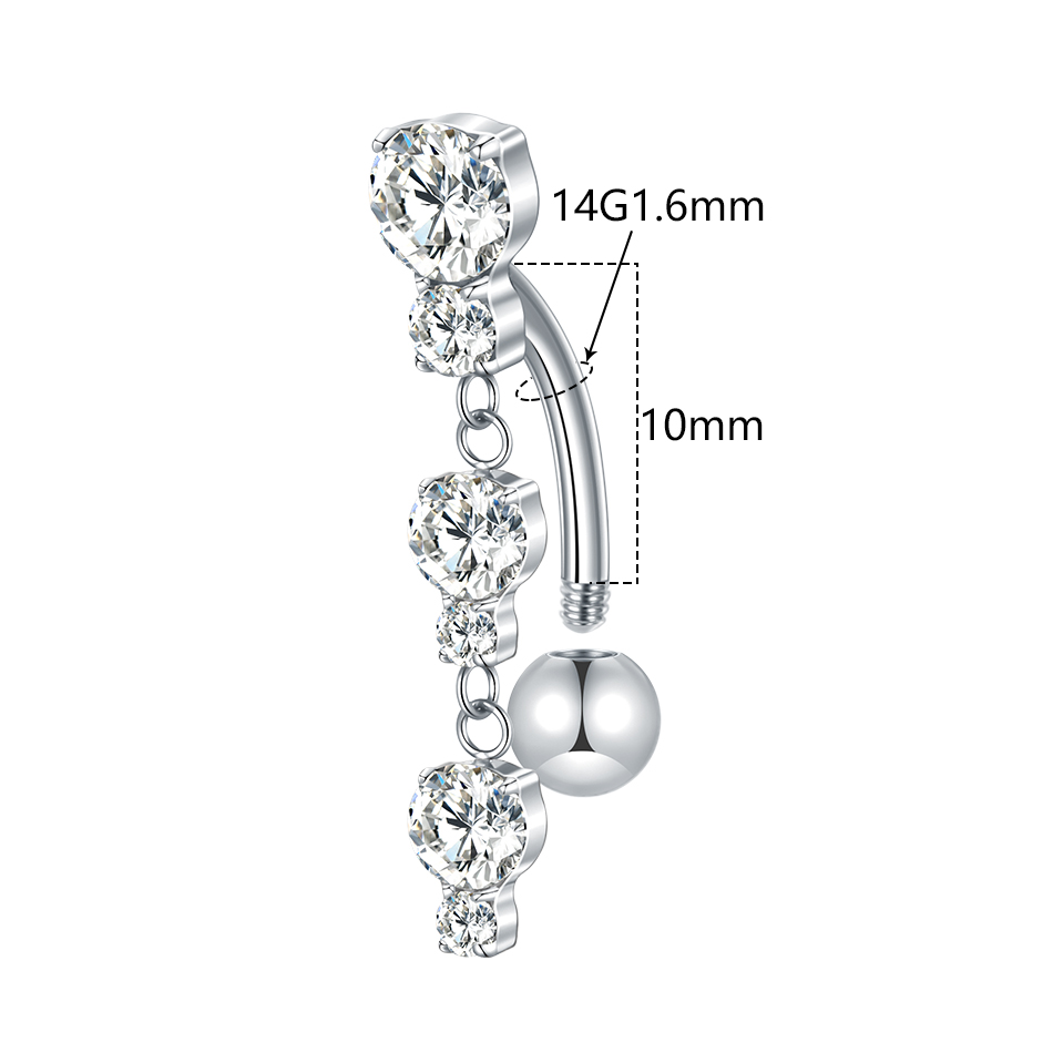 1/5 pièces titane inversé barr - Zoor Body Jewelry avis et prix